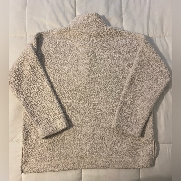 Aerie, sherpa, quarter-zip sweater. - Picture 2 of 3